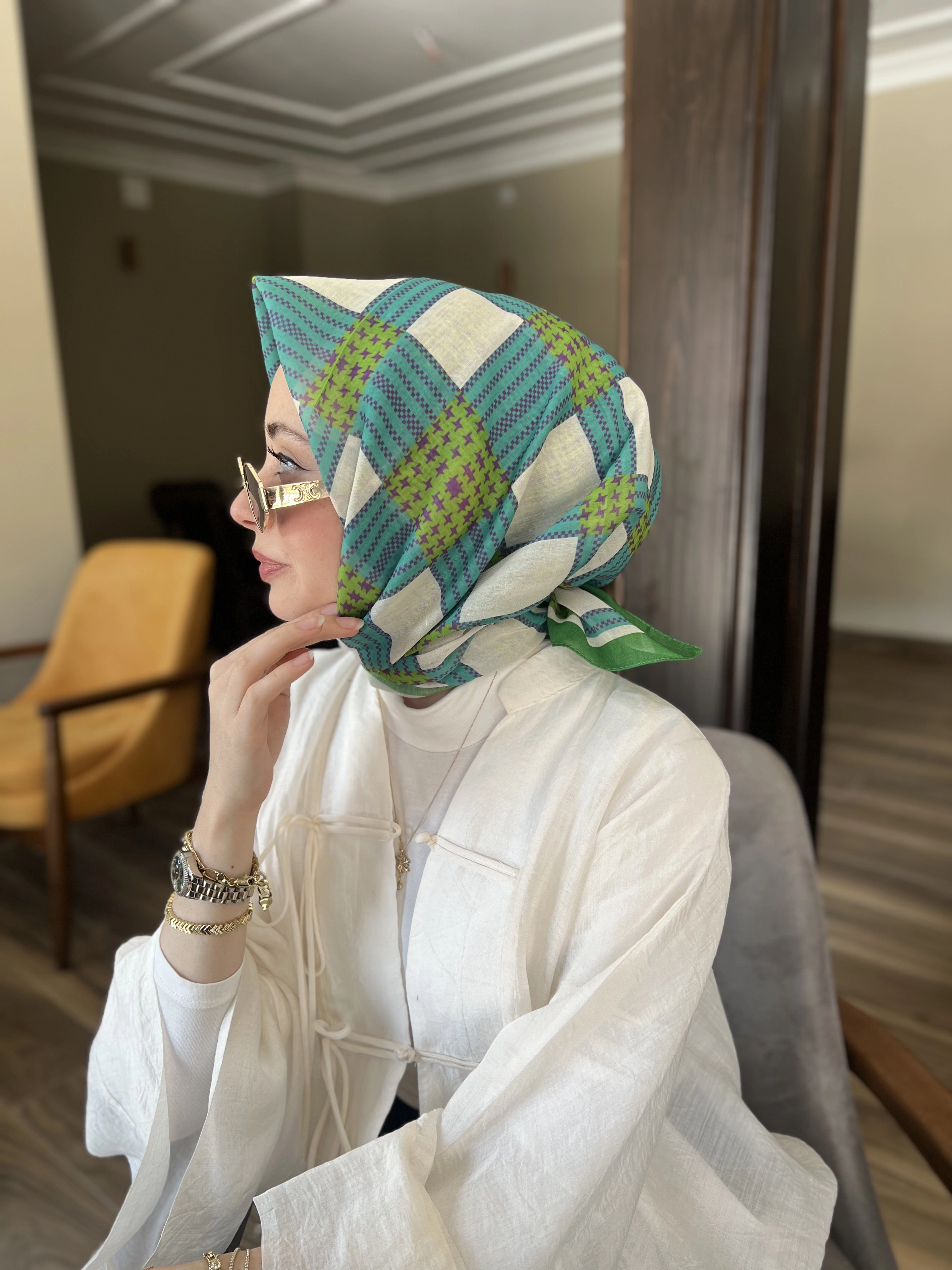EKOSE DESEN COTTON EŞARP 