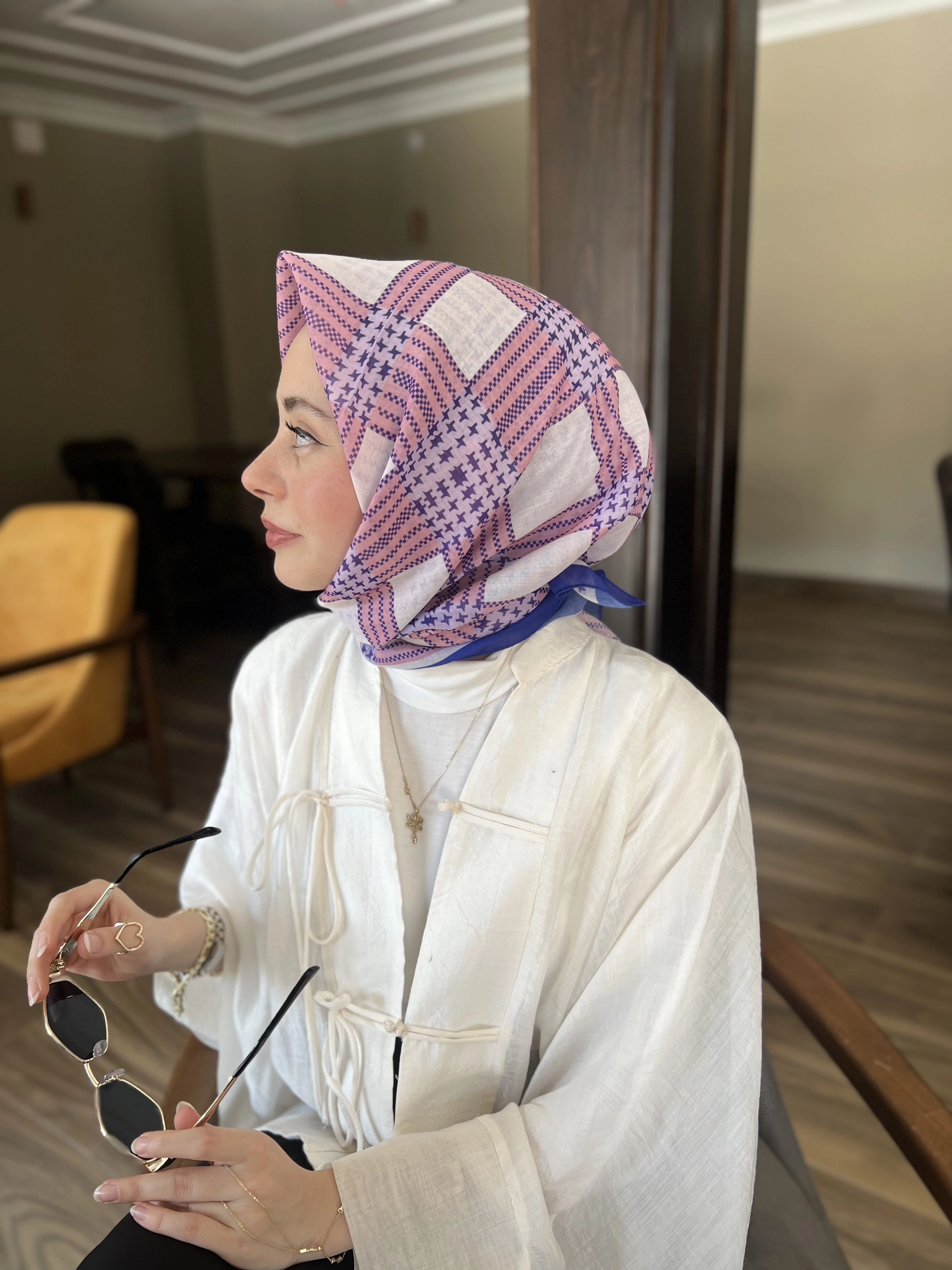 EKOSE DESEN COTTON EŞARP 