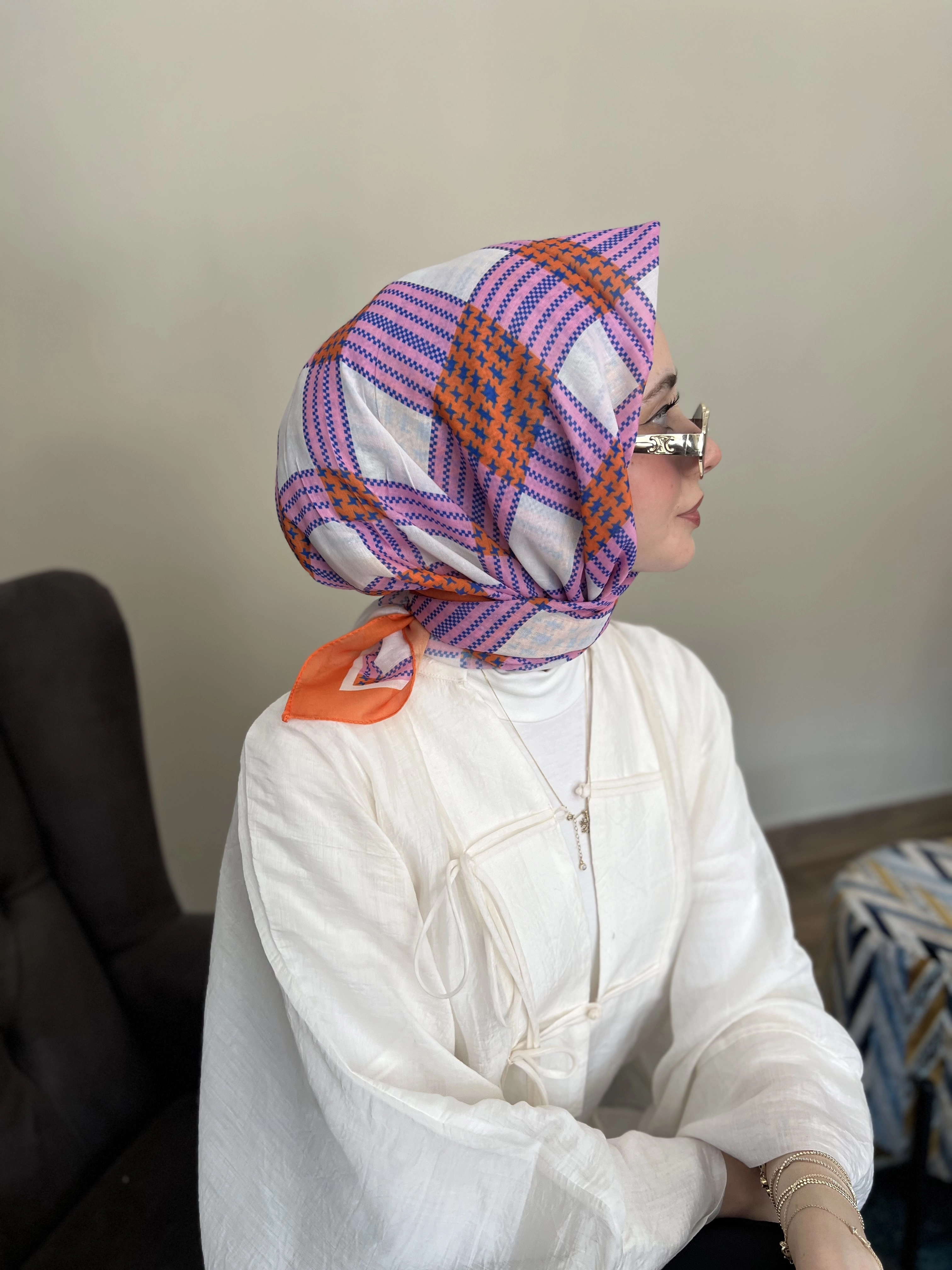 EKOSE DESEN COTTON EŞARP 