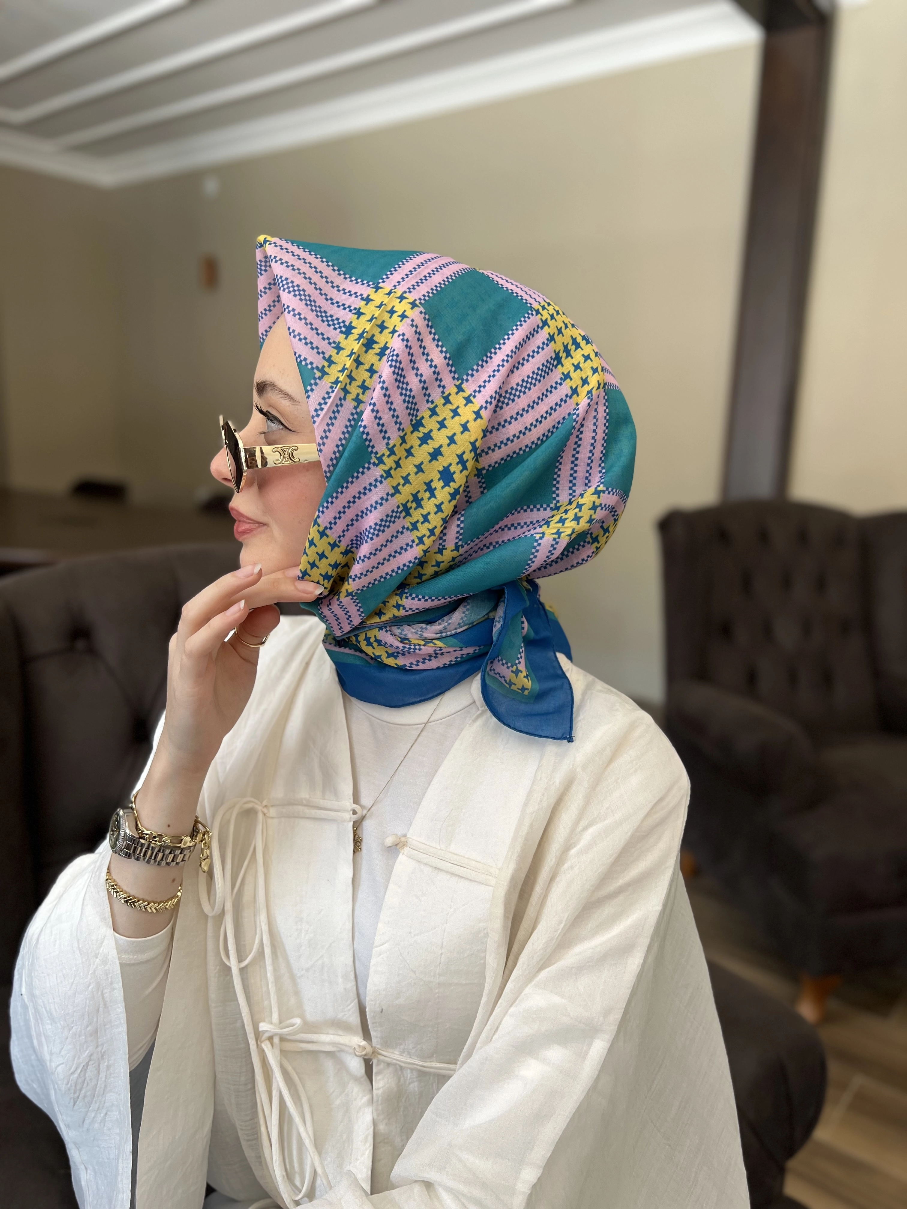 EKOSE DESEN COTTON EŞARP 