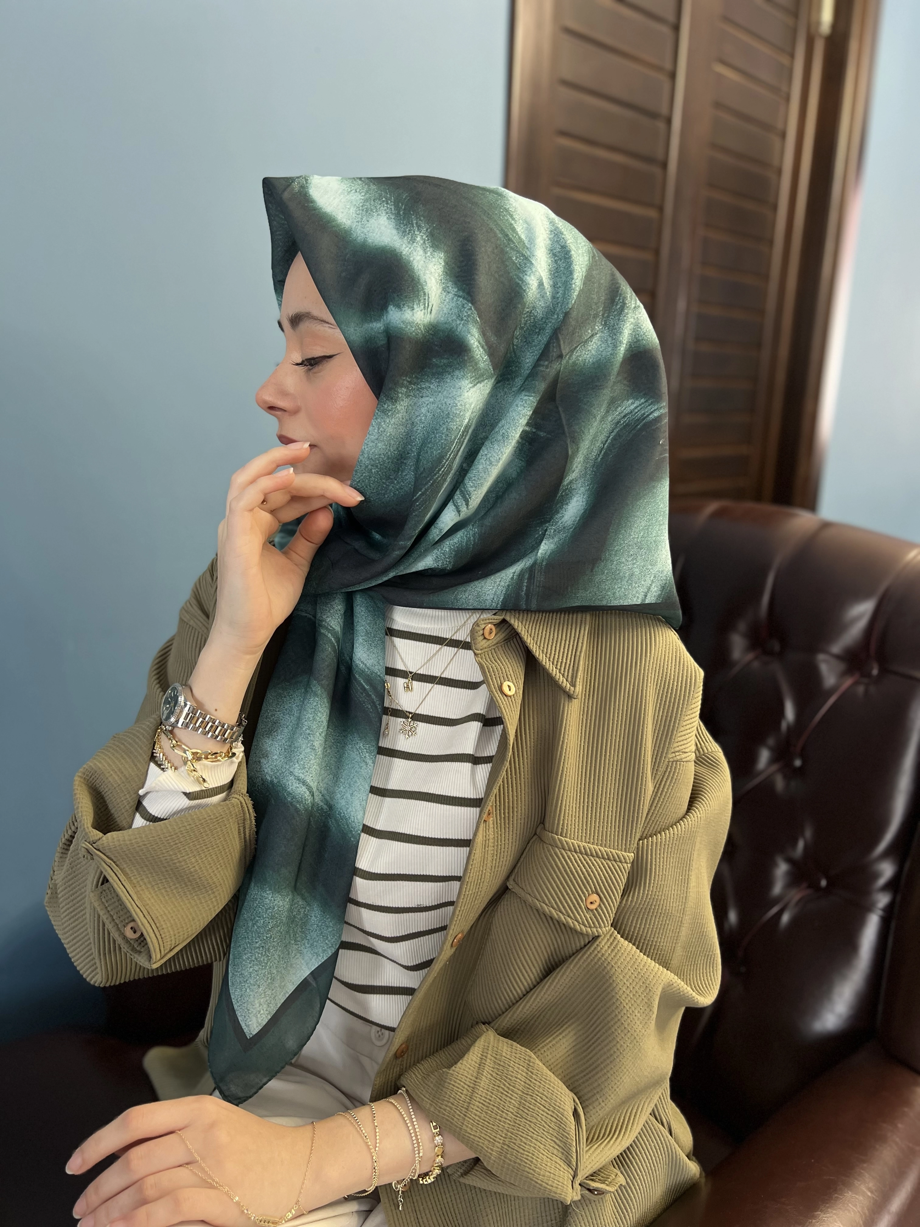 Tüy desen soft eşarp