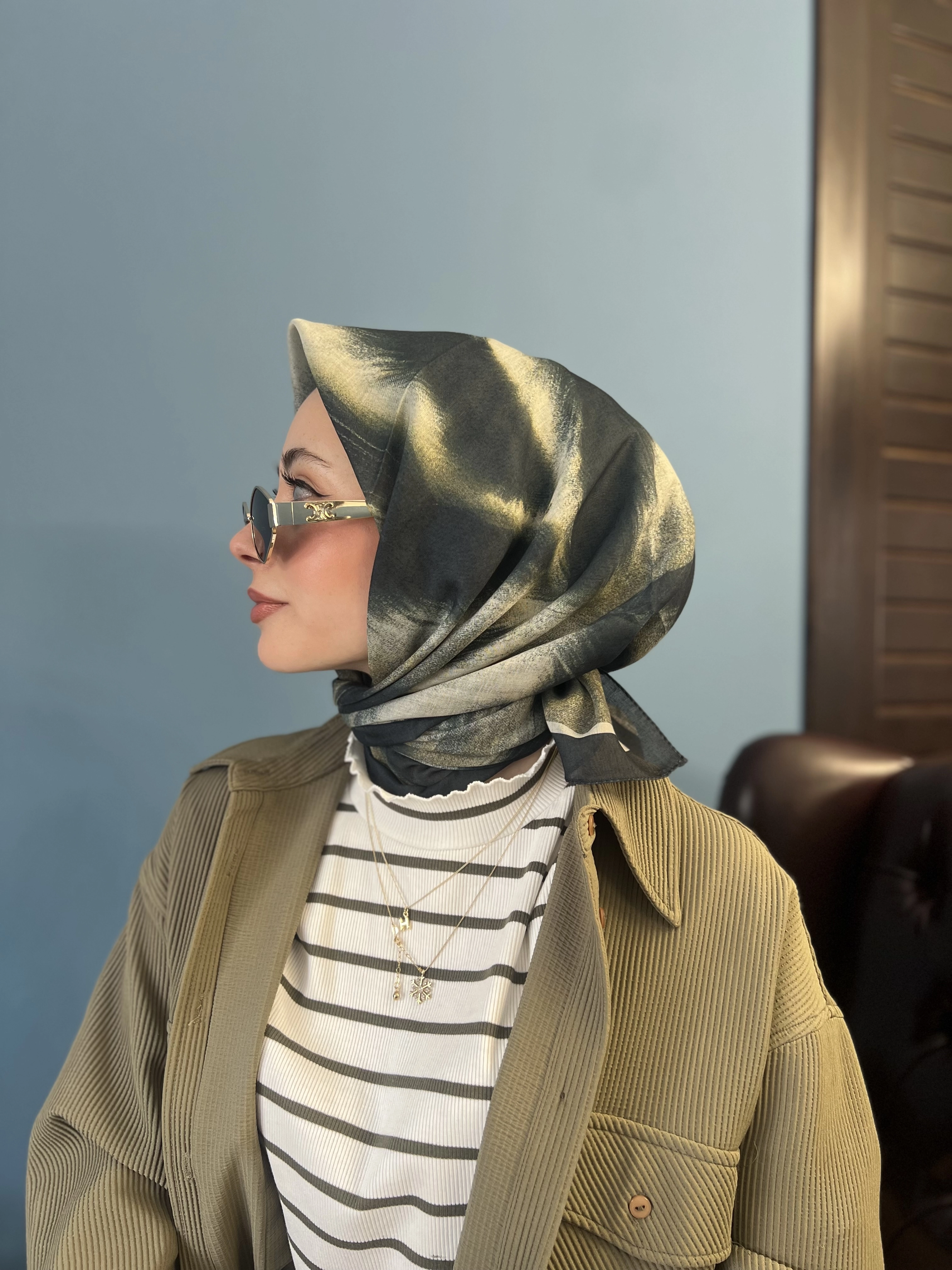 Tüy desen soft eşarp