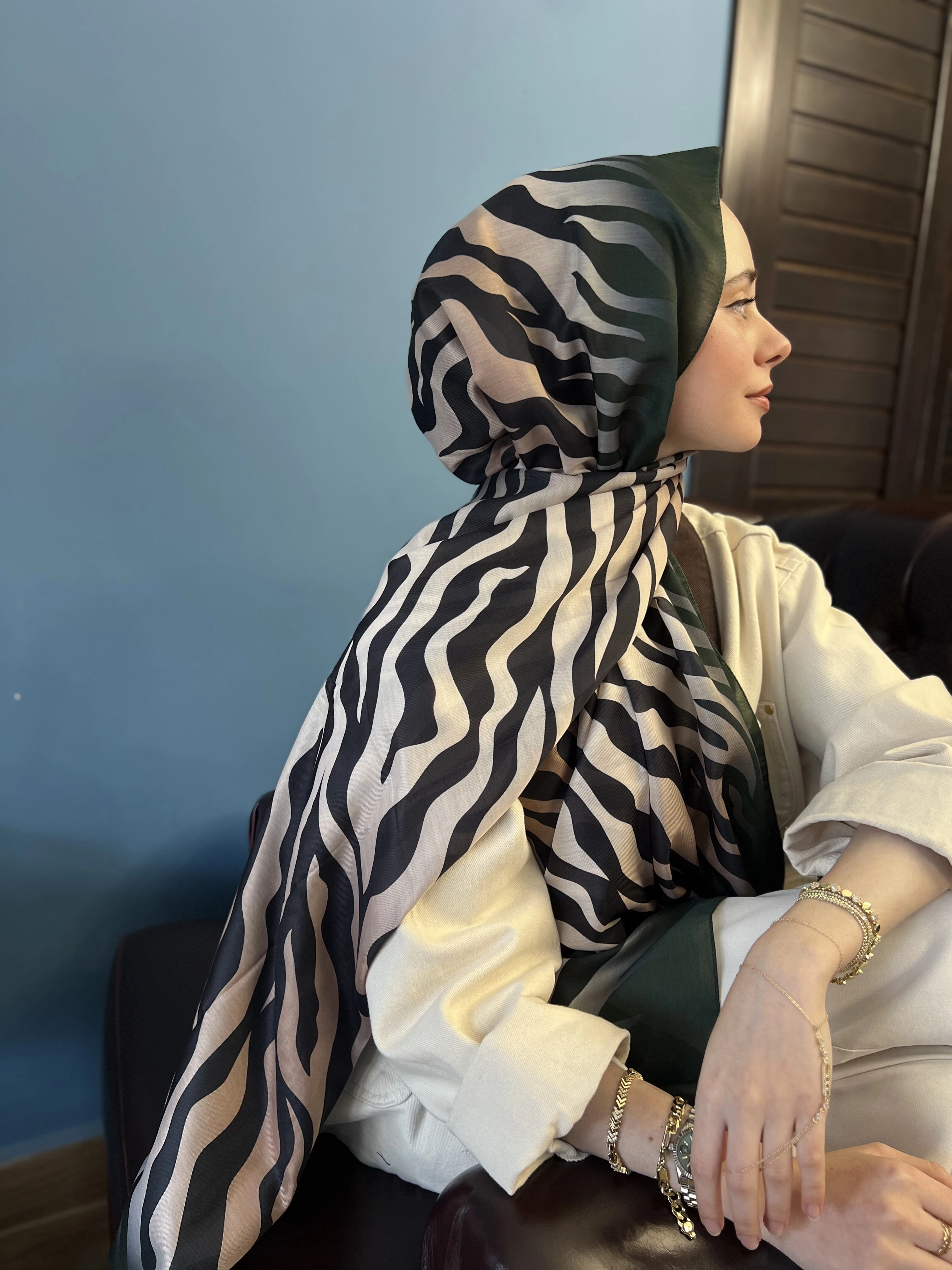 Zebra soft şal