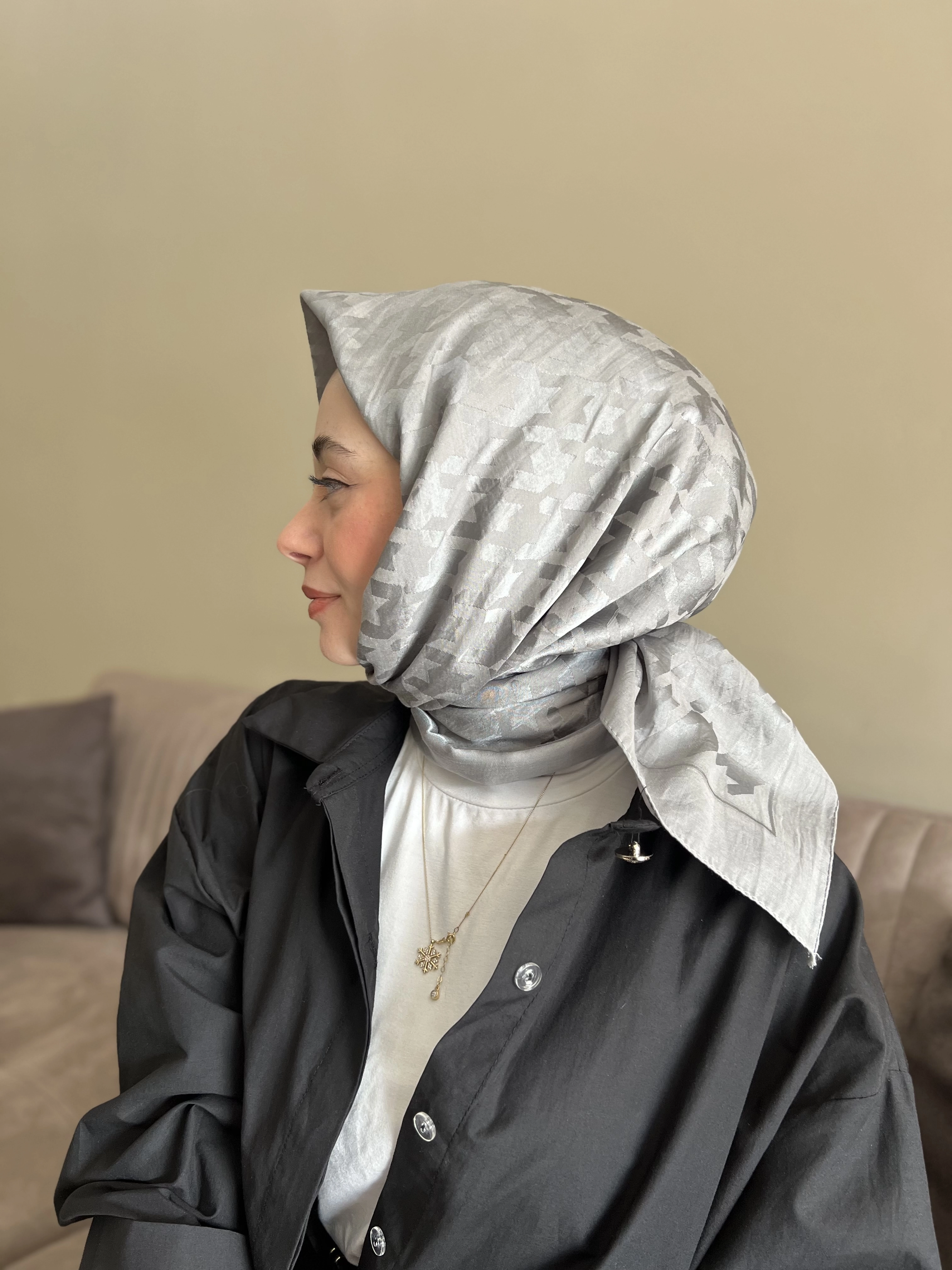 KAZAYAĞI pamuk ipek eşarp