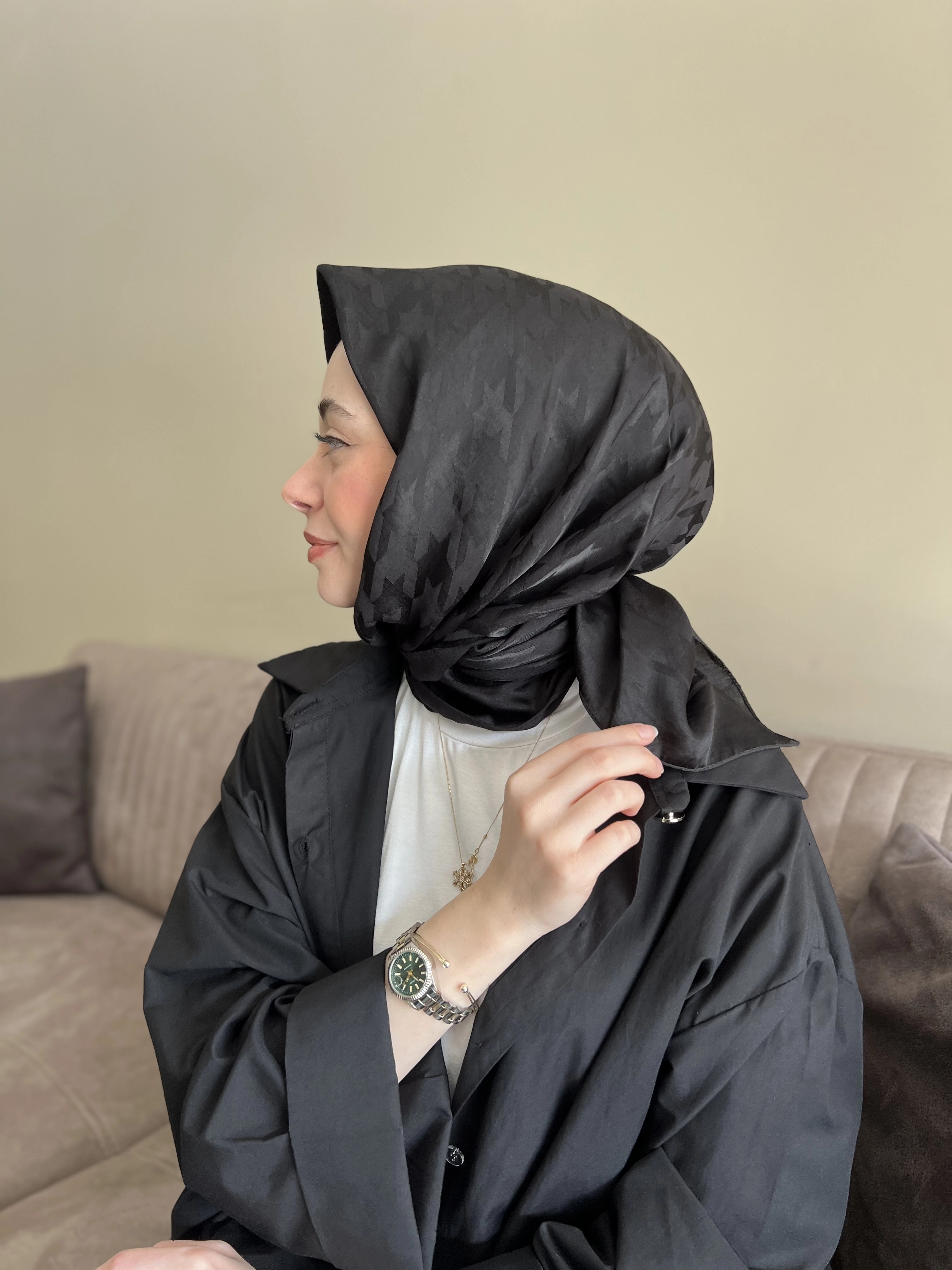 KAZAYAĞI pamuk ipek eşarp