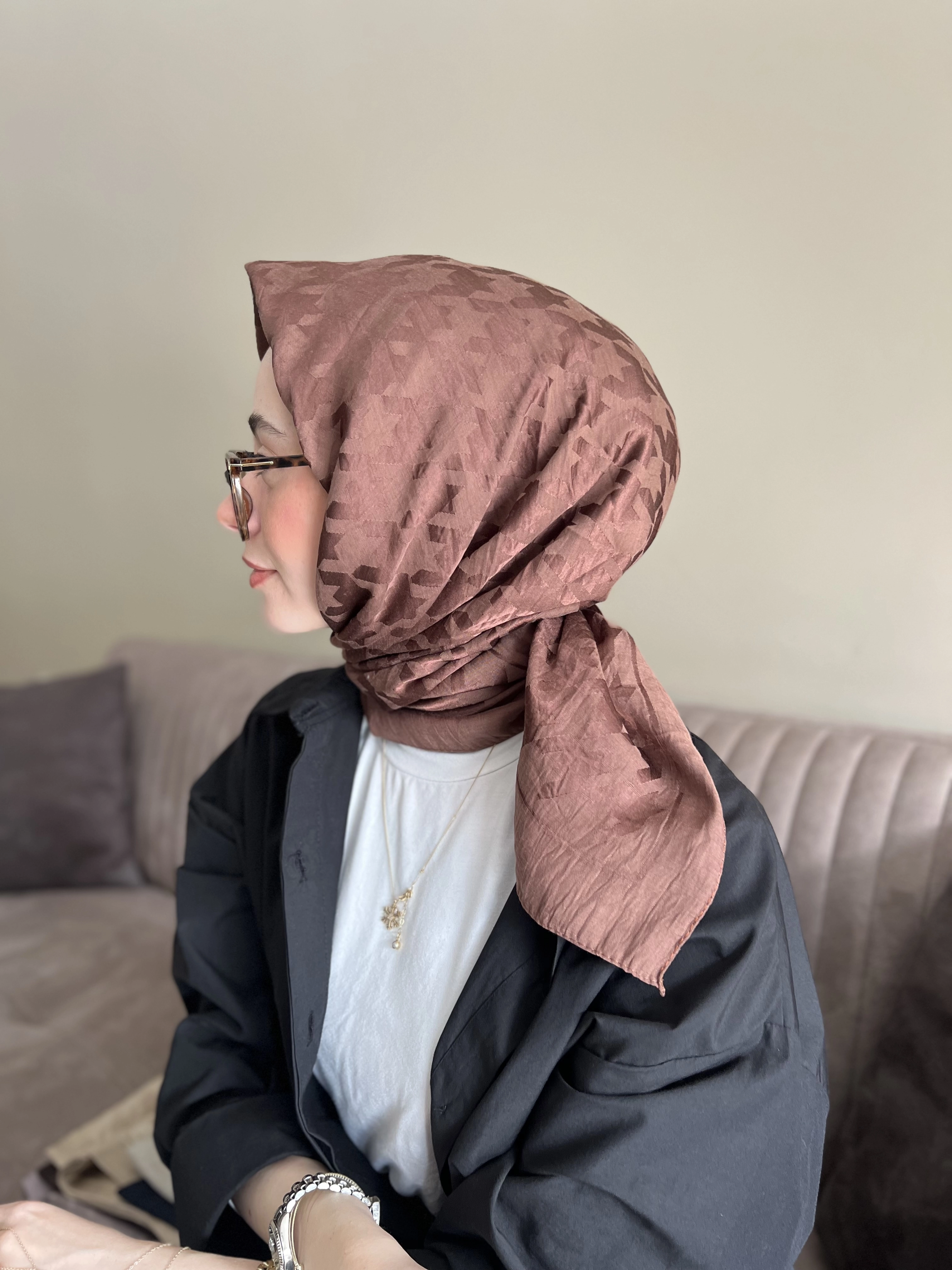 KAZAYAĞI pamuk ipek eşarp