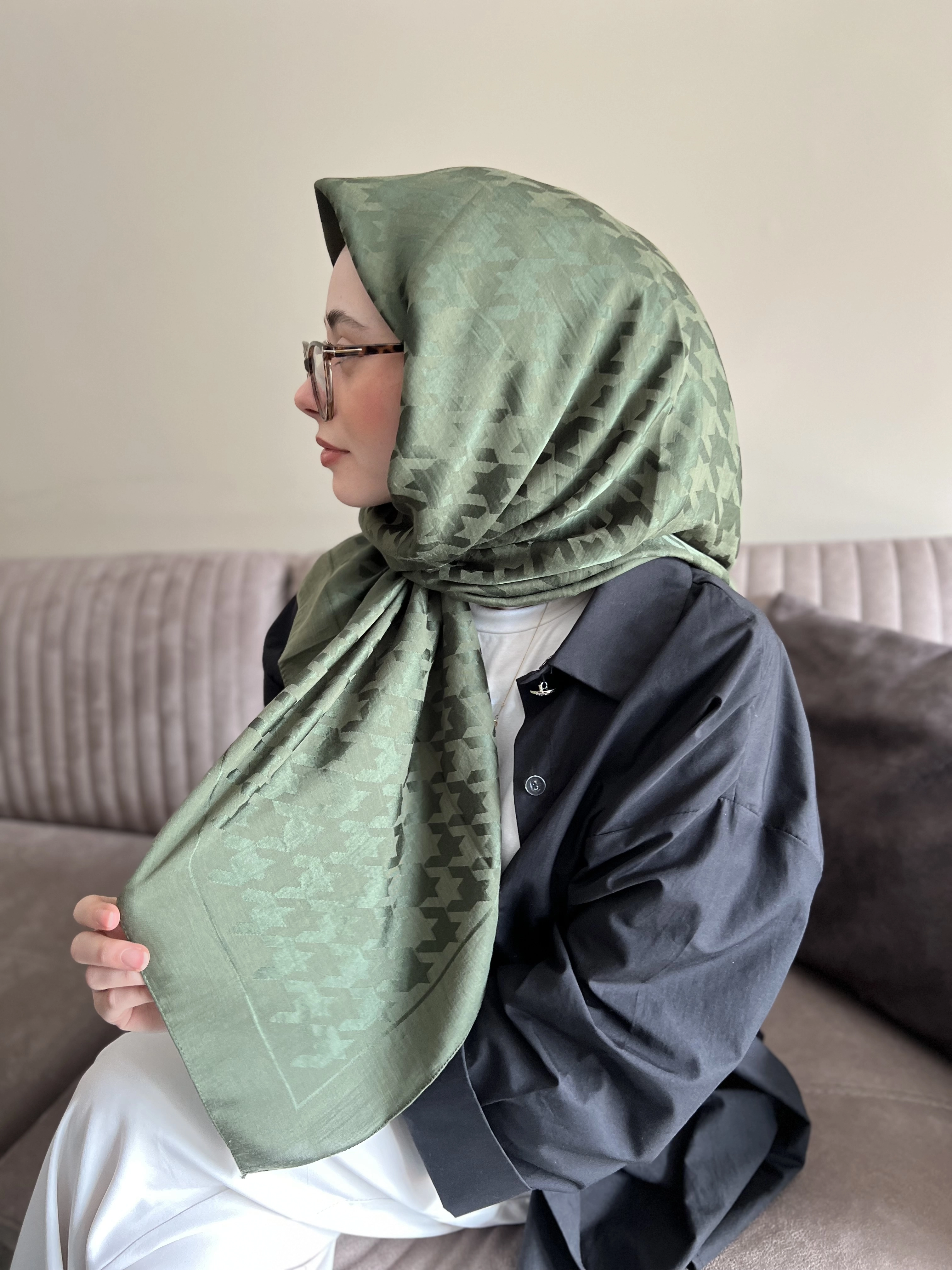 KAZAYAĞI pamuk ipek eşarp