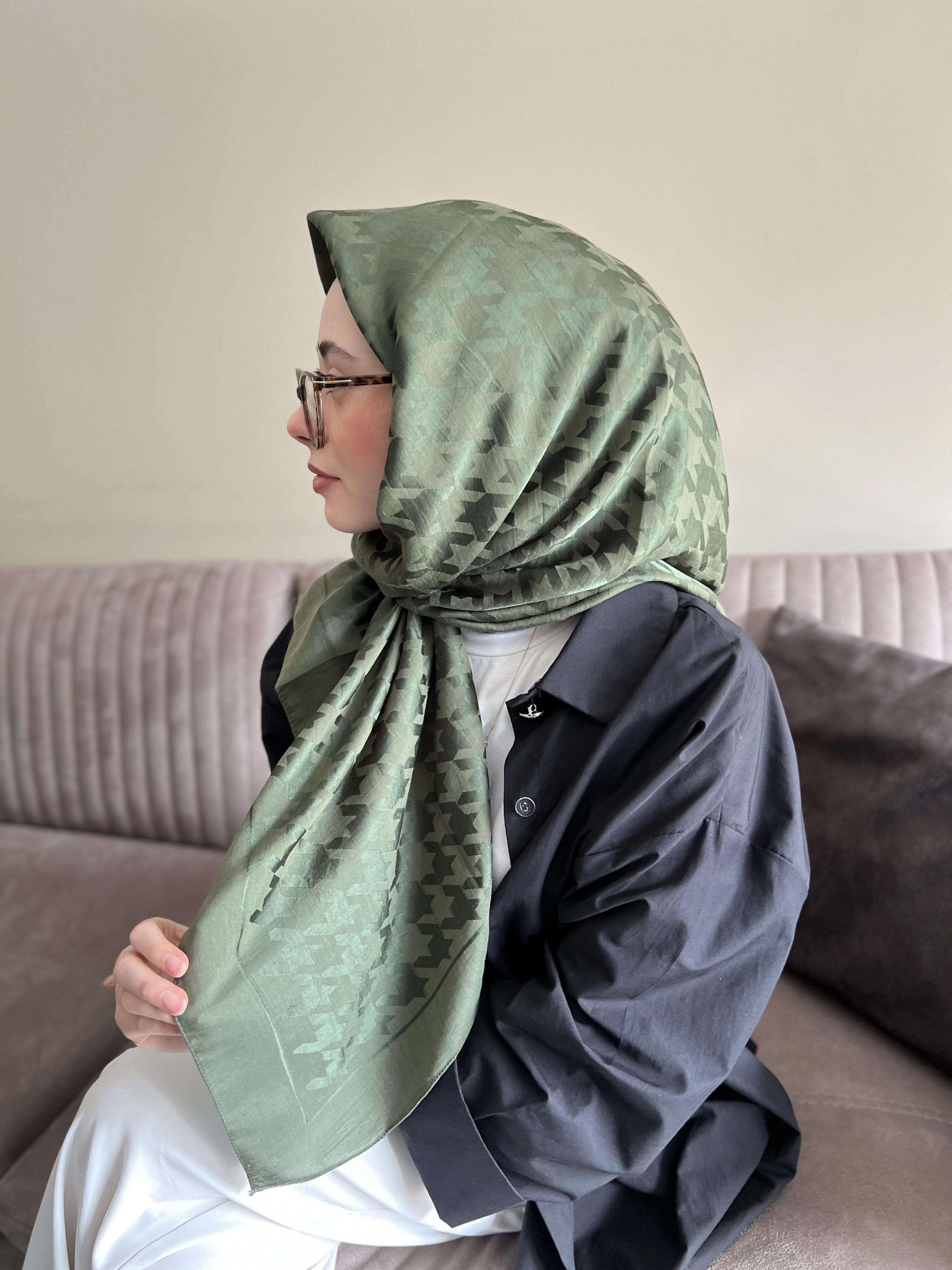 KAZAYAĞI pamuk ipek eşarp