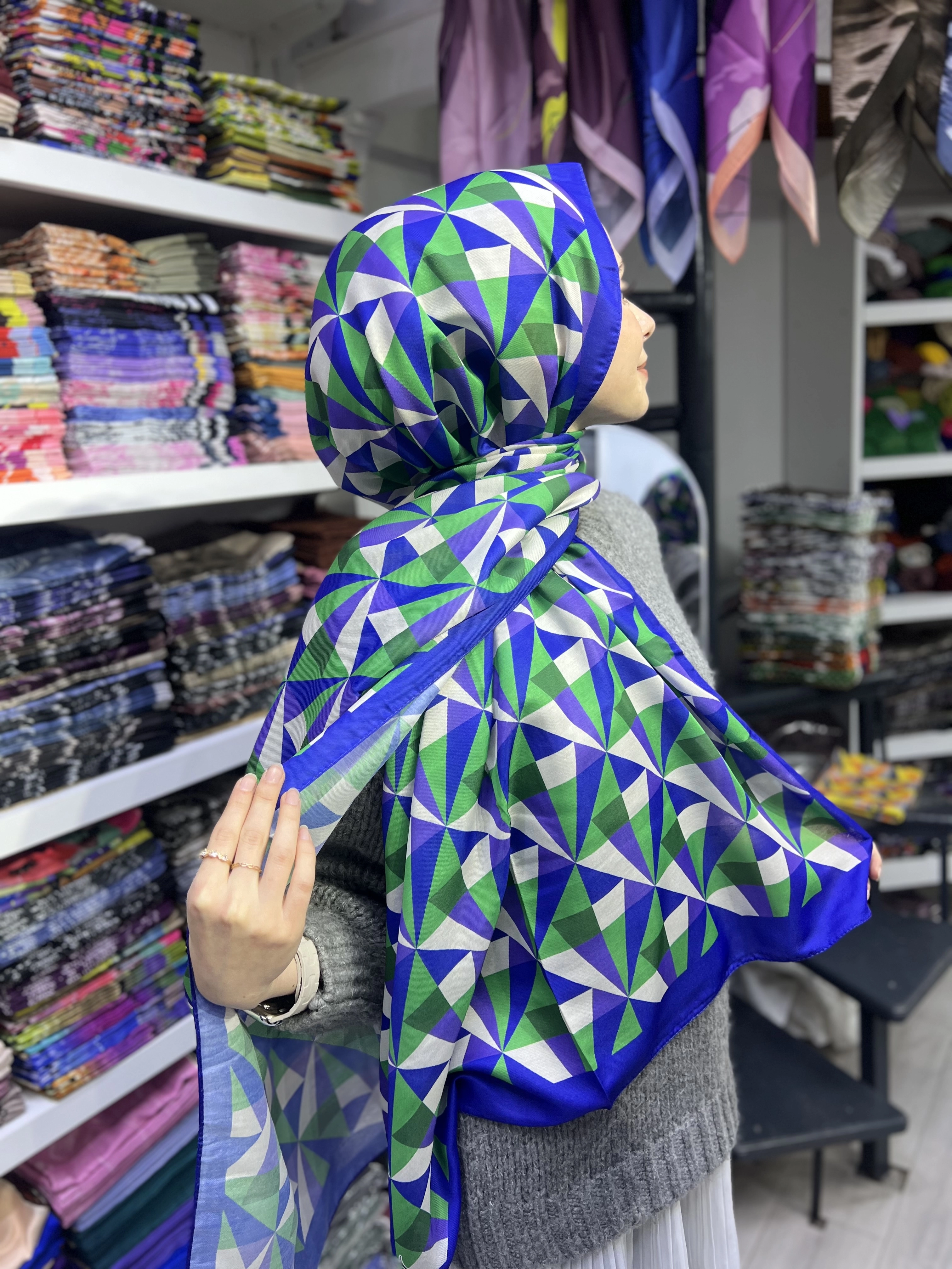 GEOMETRİK SOFT ŞAL 