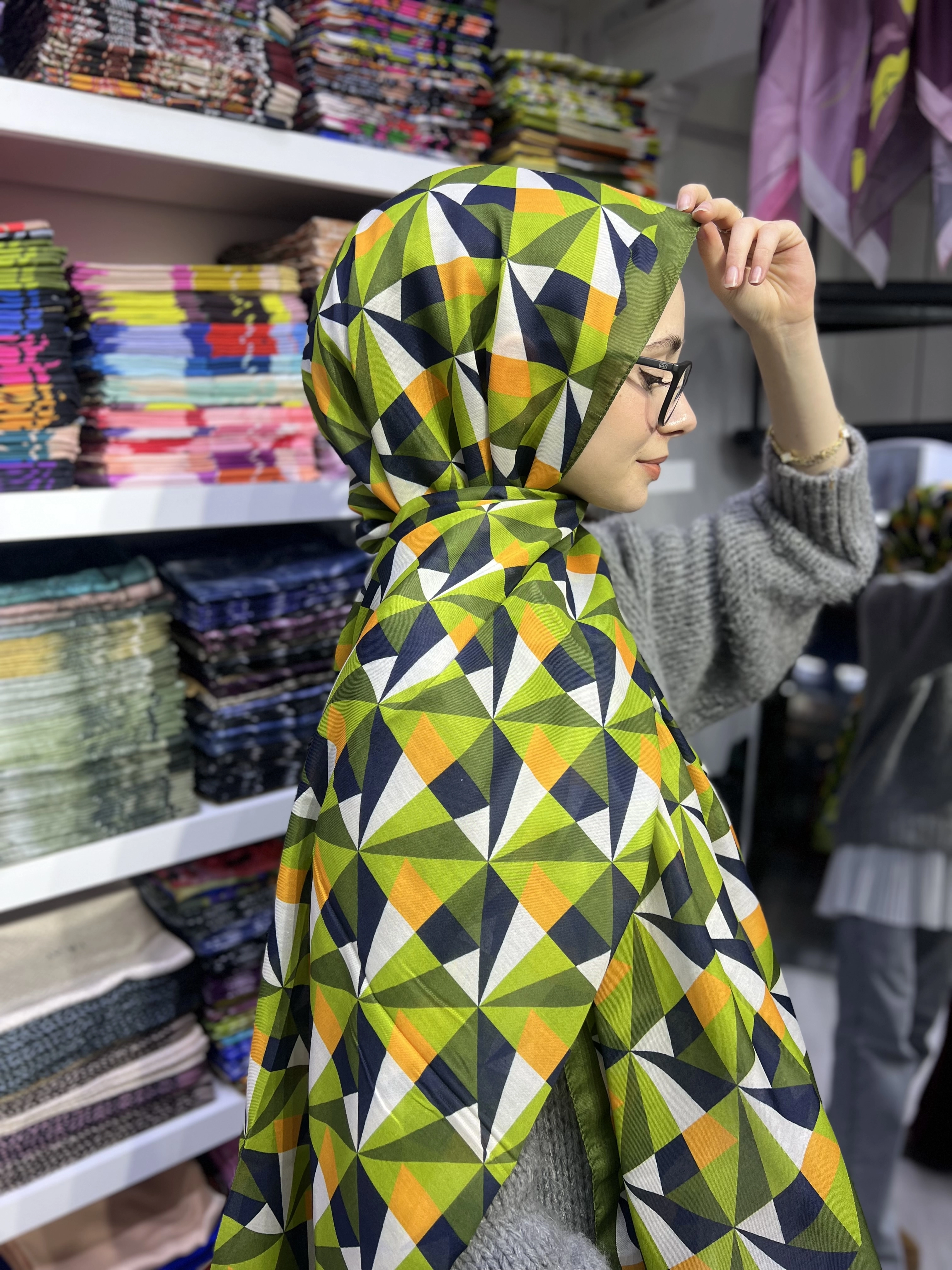 GEOMETRİK SOFT ŞAL 