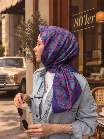 Seksenler soft eşarp
