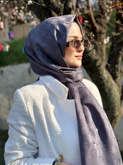 PAMUK JAKAR MONOGRAM ŞAL 