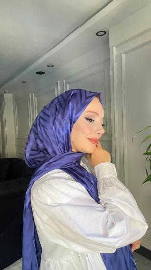 ZİKZAK DESEN İPEKSİ JAKAR ŞAL