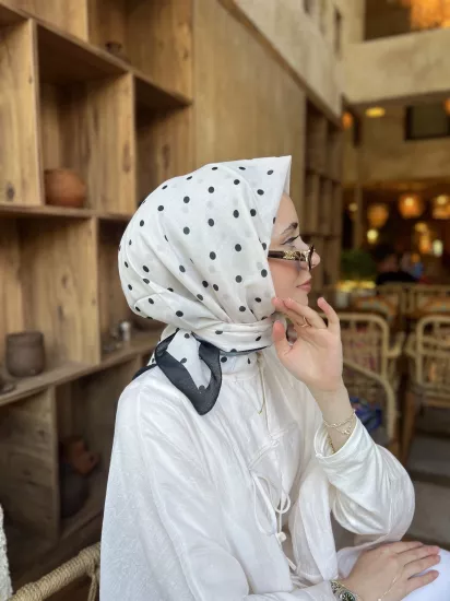 Puantiye soft eşarp