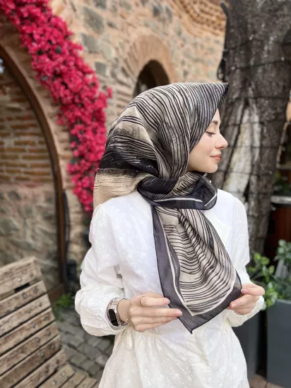 Hira desen soft eşarp