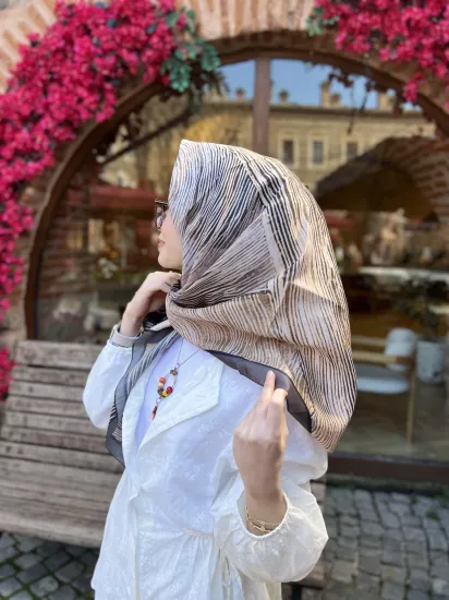 Hira desen soft eşarp