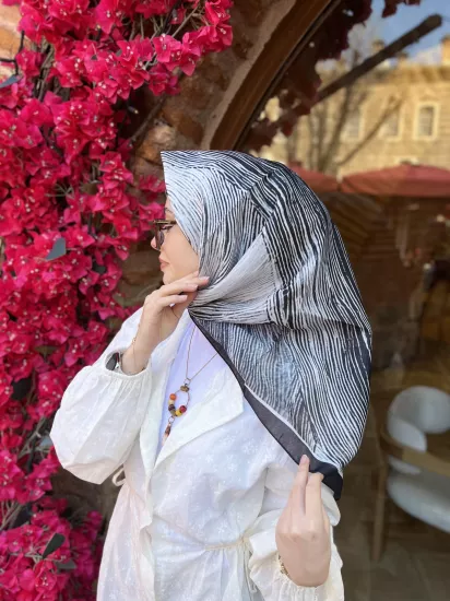 Hira desen soft eşarp