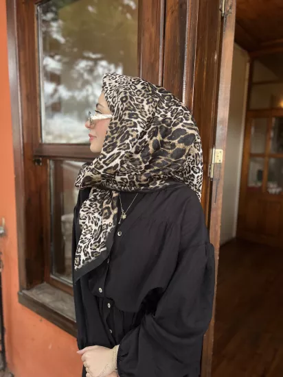 Orjinal leopar soft eşarp