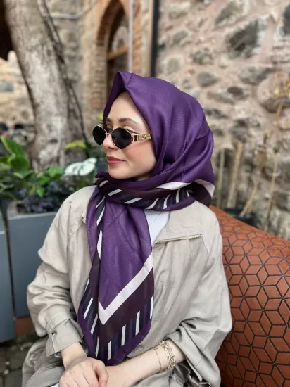 ÇİZGİ ÇERÇEVE SOFT EŞARP