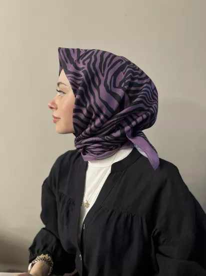 Zebra desen soft eşarp