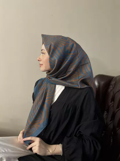 Zebra desen soft eşarp