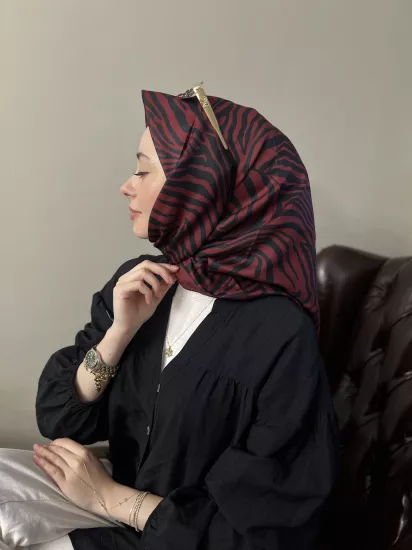 Zebra desen soft eşarp