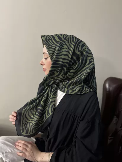Zebra desen soft eşarp