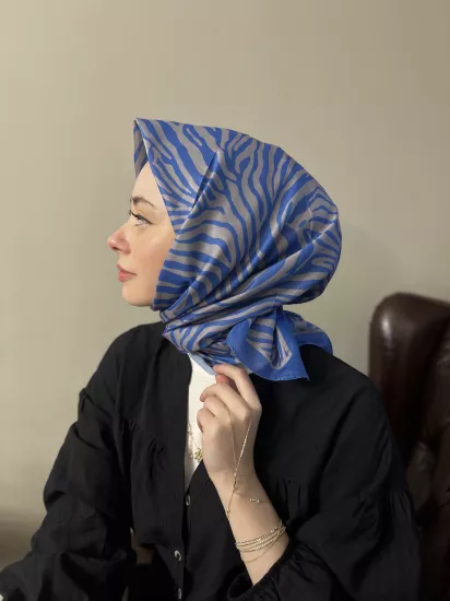 Zebra desen soft eşarp