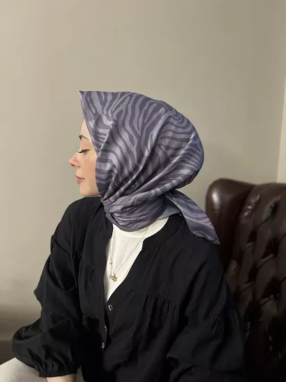 Zebra desen soft eşarp