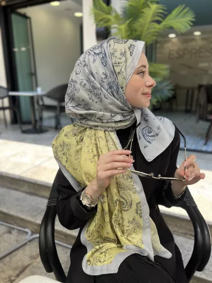 Desenli degrade şal