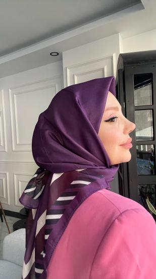 ÇİZGİ ÇERÇEVE SOFT EŞARP