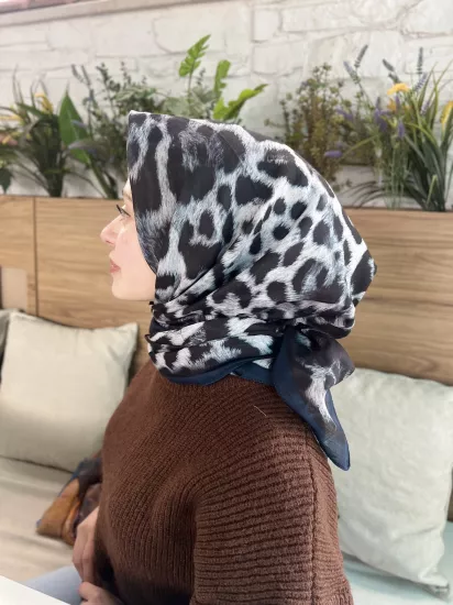 Leopar büyük boy eşarp
