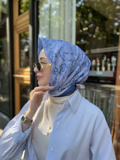 Desenli degrade eşarp