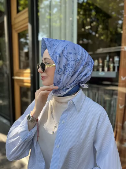 Desenli degrade eşarp