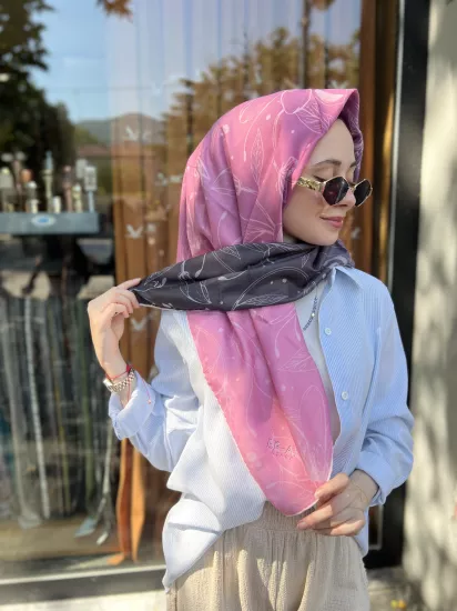 Desenli degrade eşarp