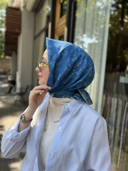 Desenli degrade eşarp