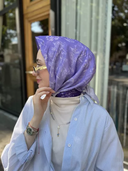 Desenli degrade eşarp
