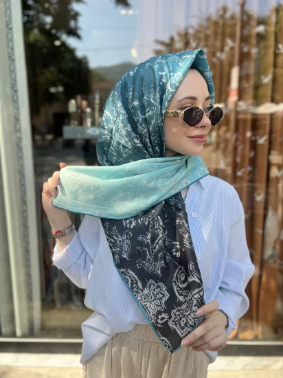 Desenli degrade eşarp