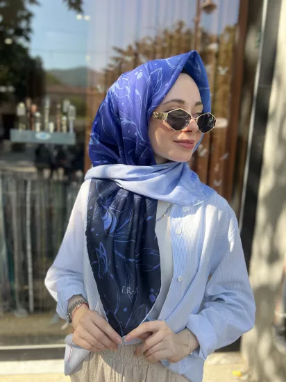 Desenli degrade eşarp