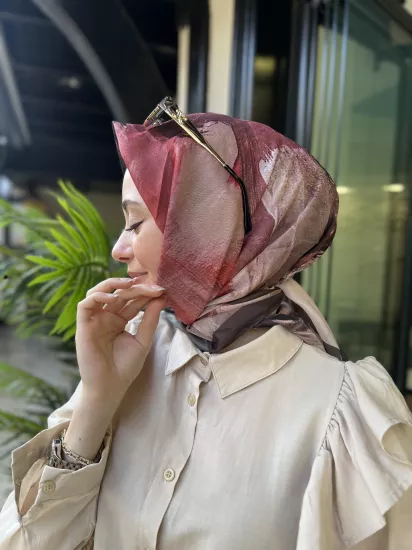 Sulu boya krep eşarp