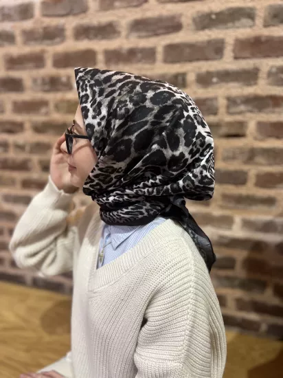 Orjinal leopar soft eşarp