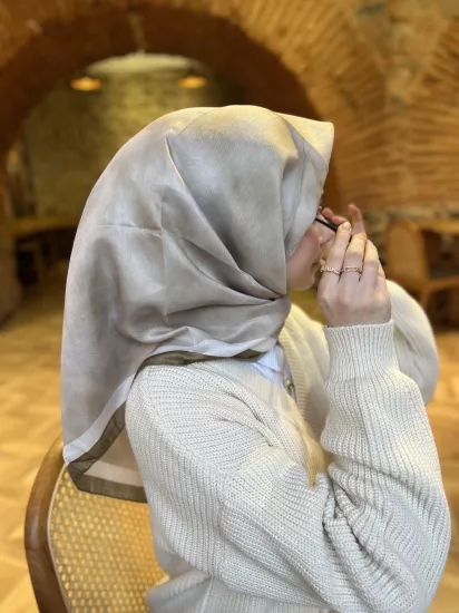 Bulut desen soft eşarp