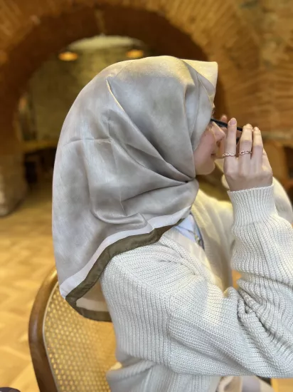 Bulut desen soft eşarp