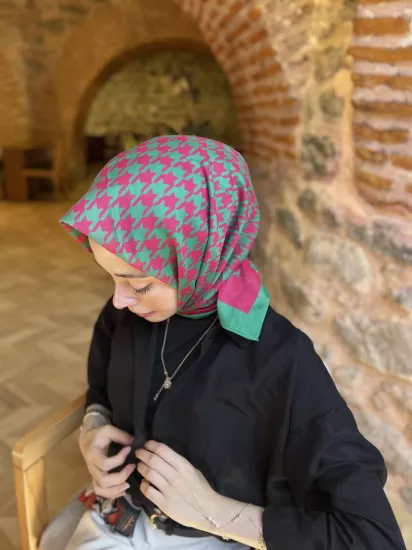 Kazayağı cotton eşarp 