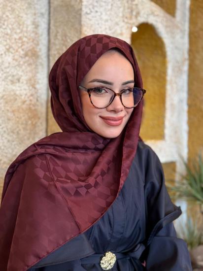 Bordo serisi jakar şal