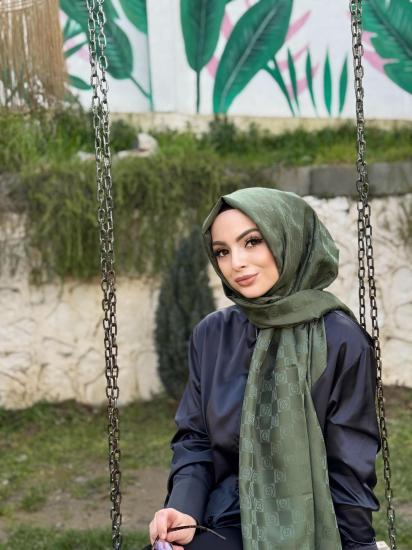 PAMUK JAKAR MONOGRAM ŞAL 
