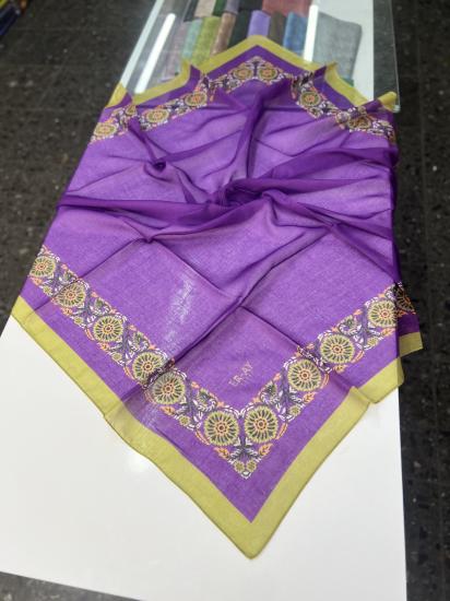 ÇİÇEK ÇERÇEVELİ SOFT EŞARP